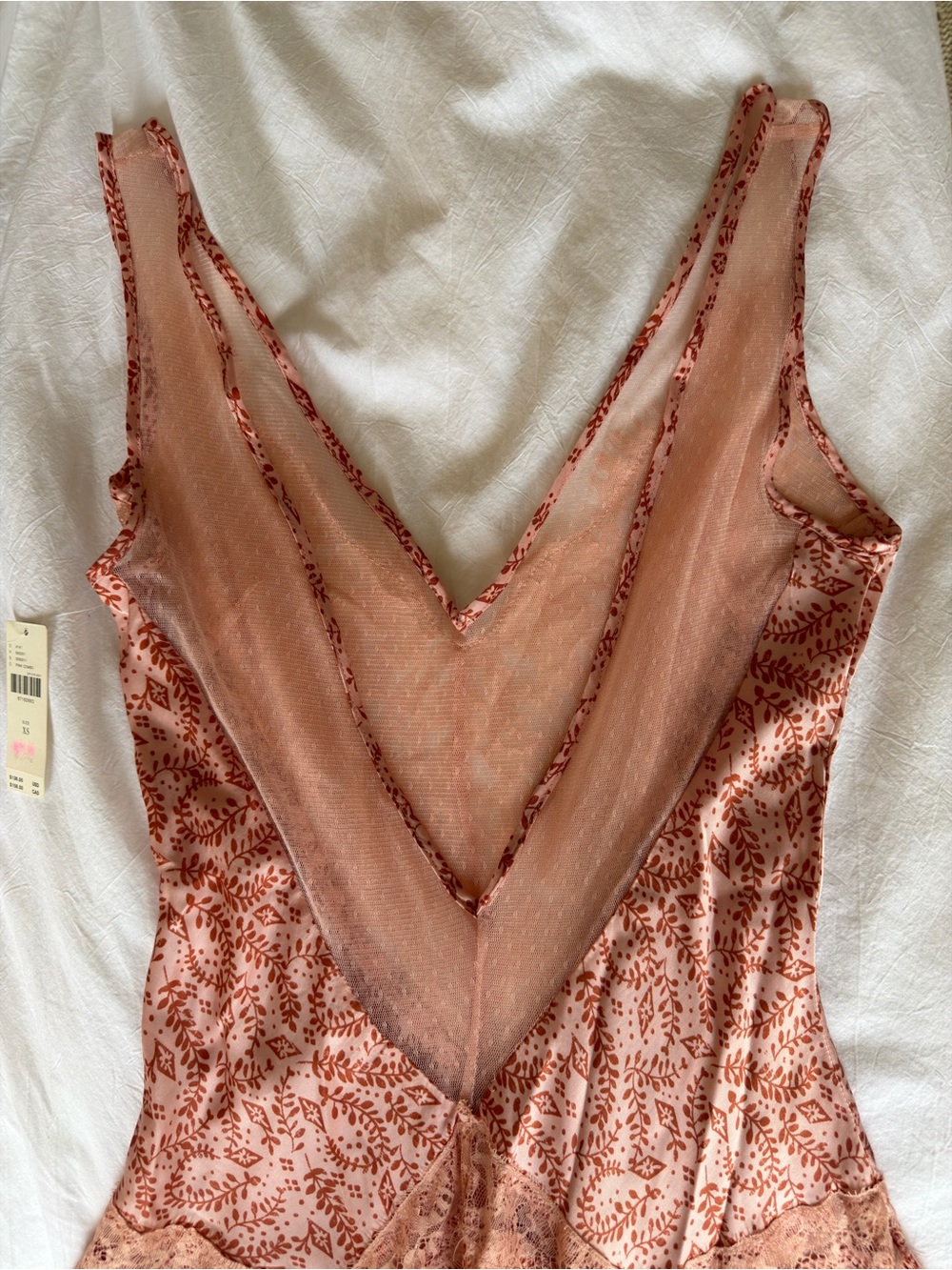 Anthropologie Pink Lace-Trim Maxi Dress - Picture 4 of 4